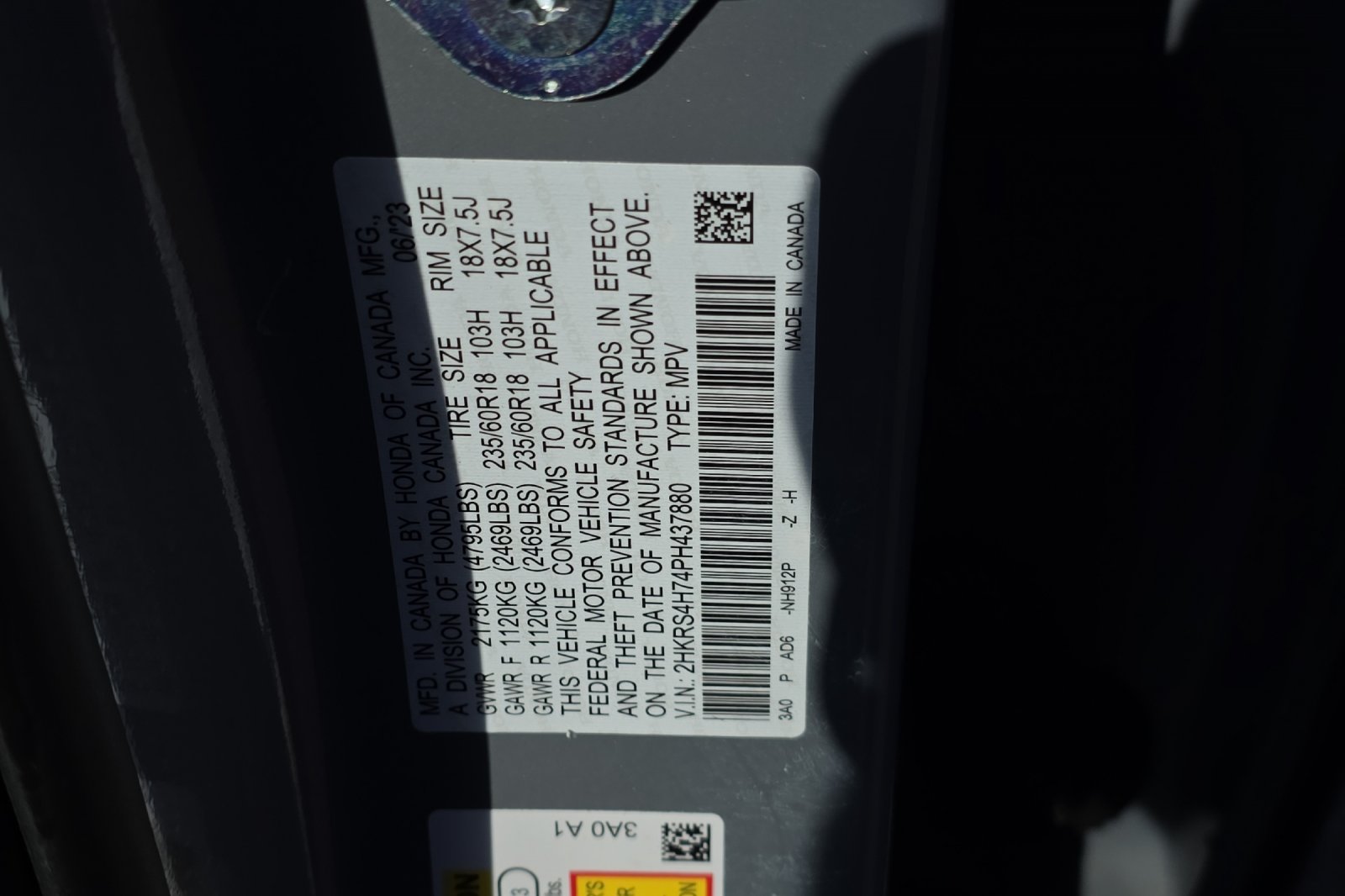 Used 2023 Urban Gray Pearl Honda EX-L image 26