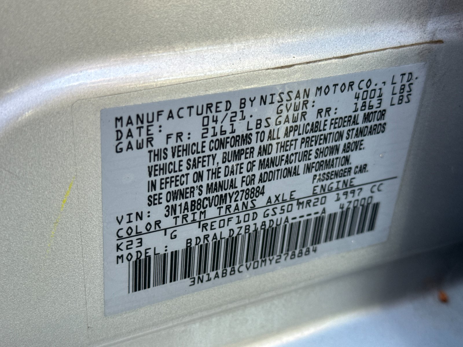 Used 2021 Silver Nissan SV image 26