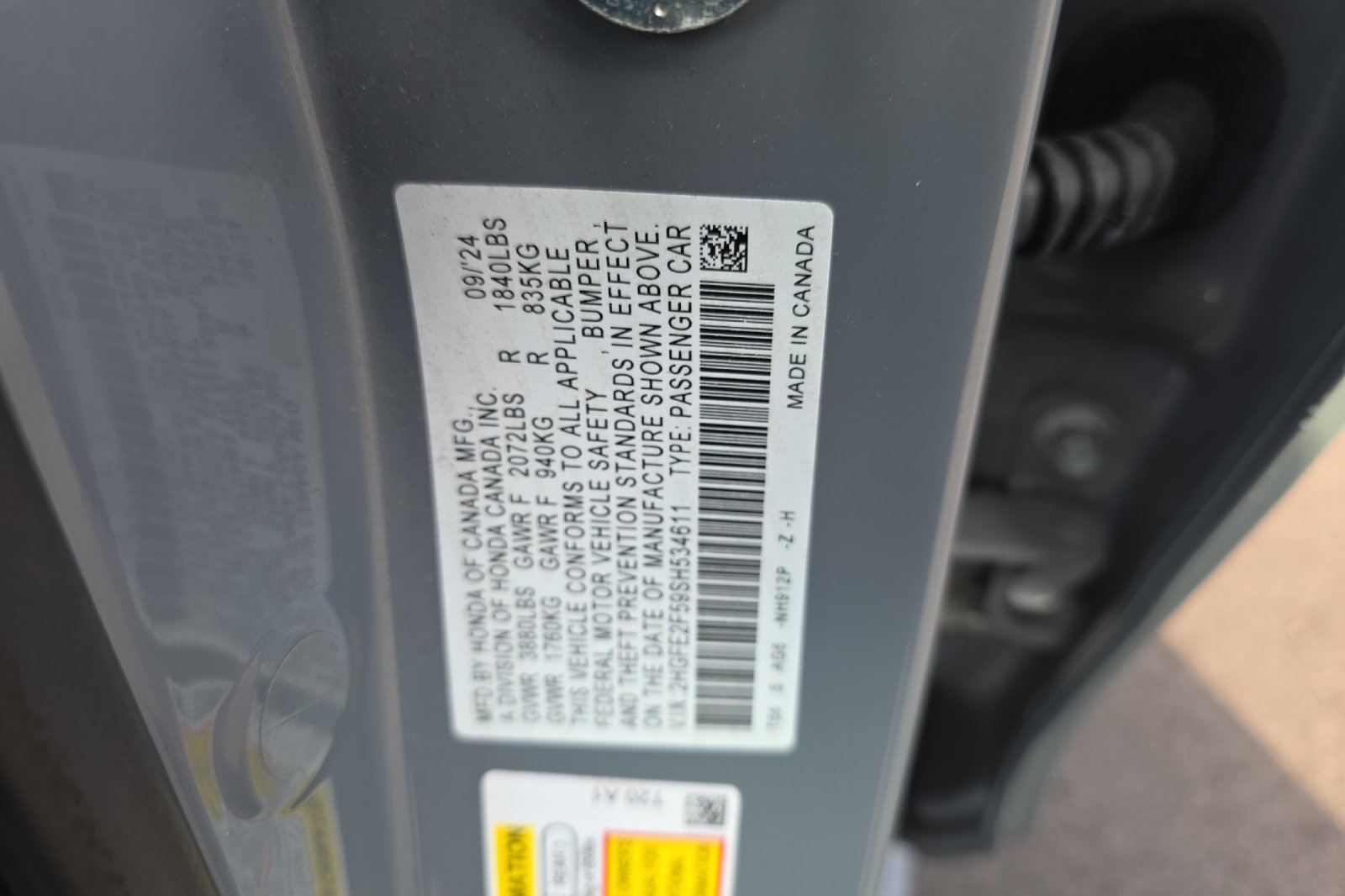 Used 2025 Urban Gray Pearl Honda Sport image 24