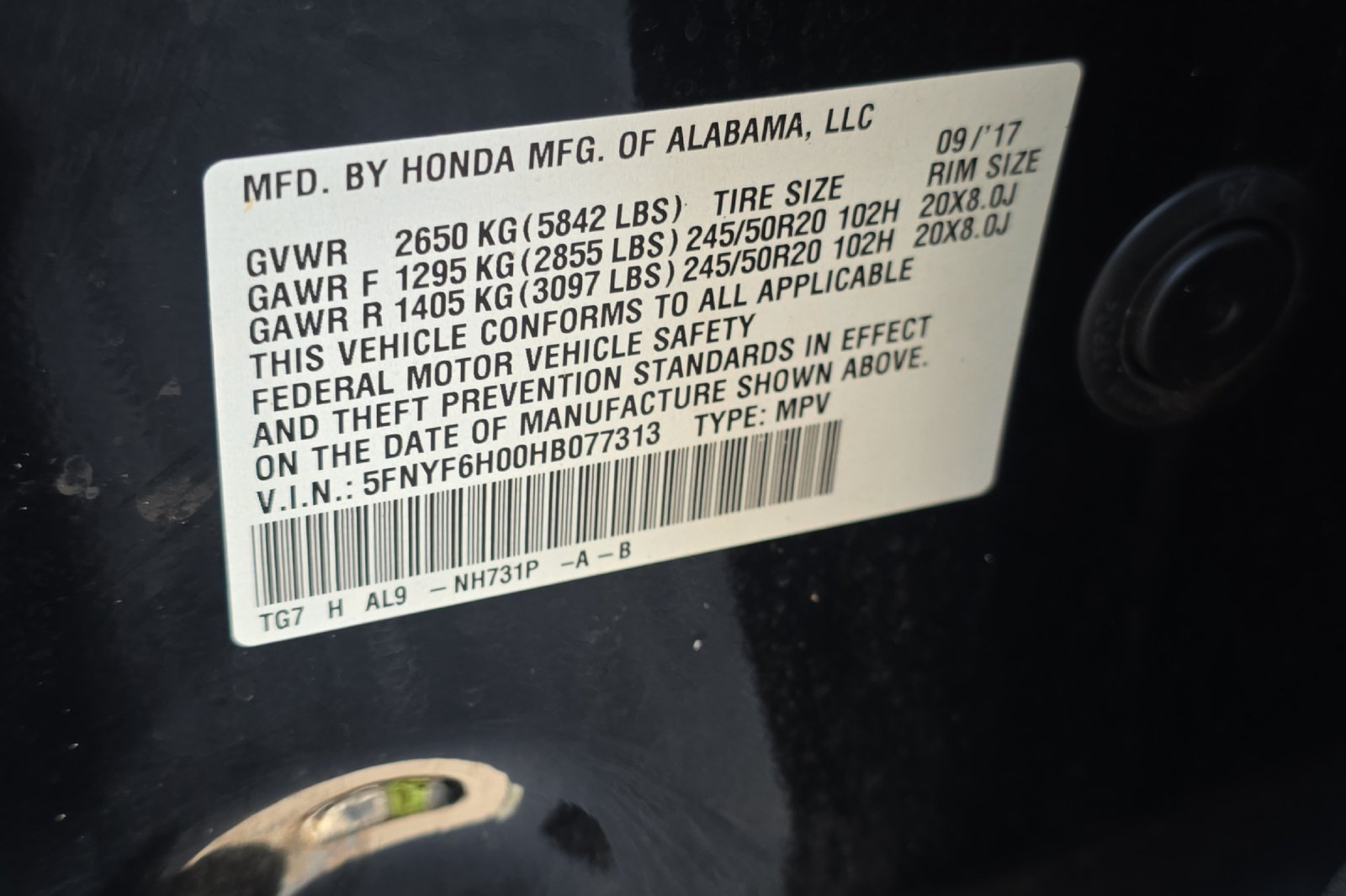 Used 2017 Crystal Black Pearl Honda Elite image 26