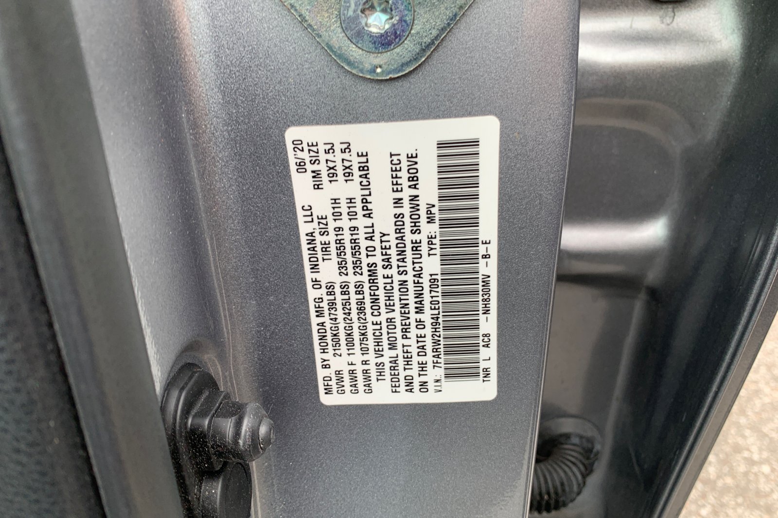 Certified Used 2020 Silver Honda Touring image 9