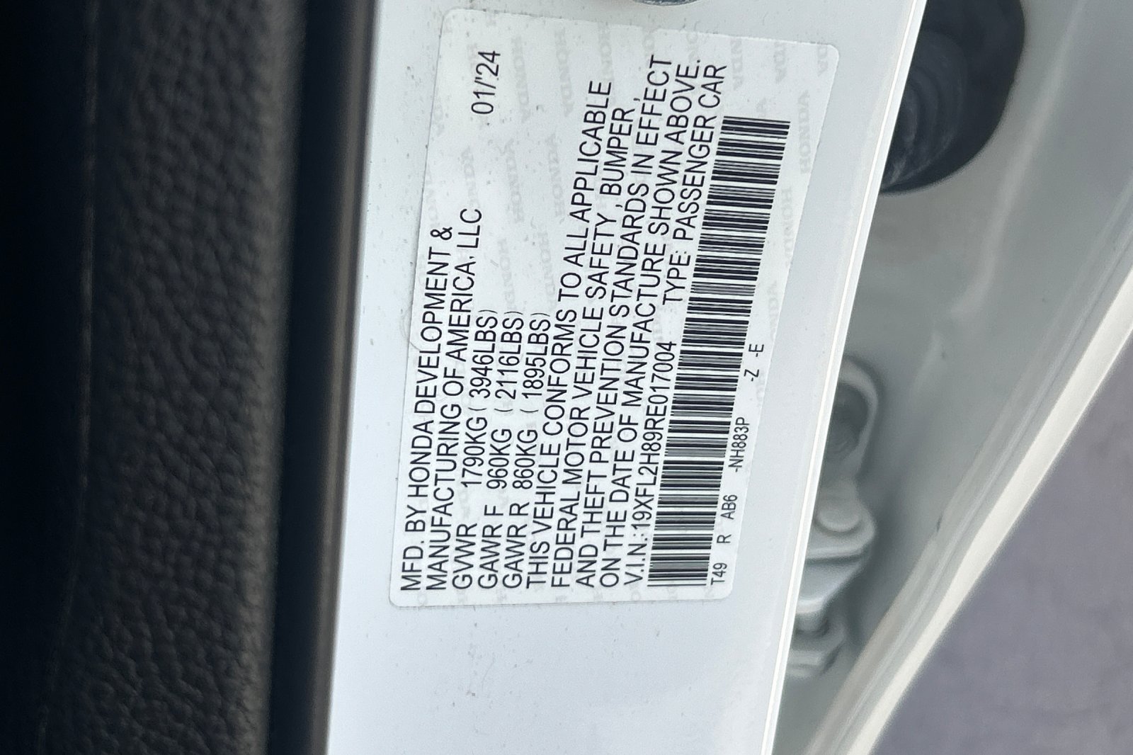 Used 2024 Platinum White Honda Sport image 27