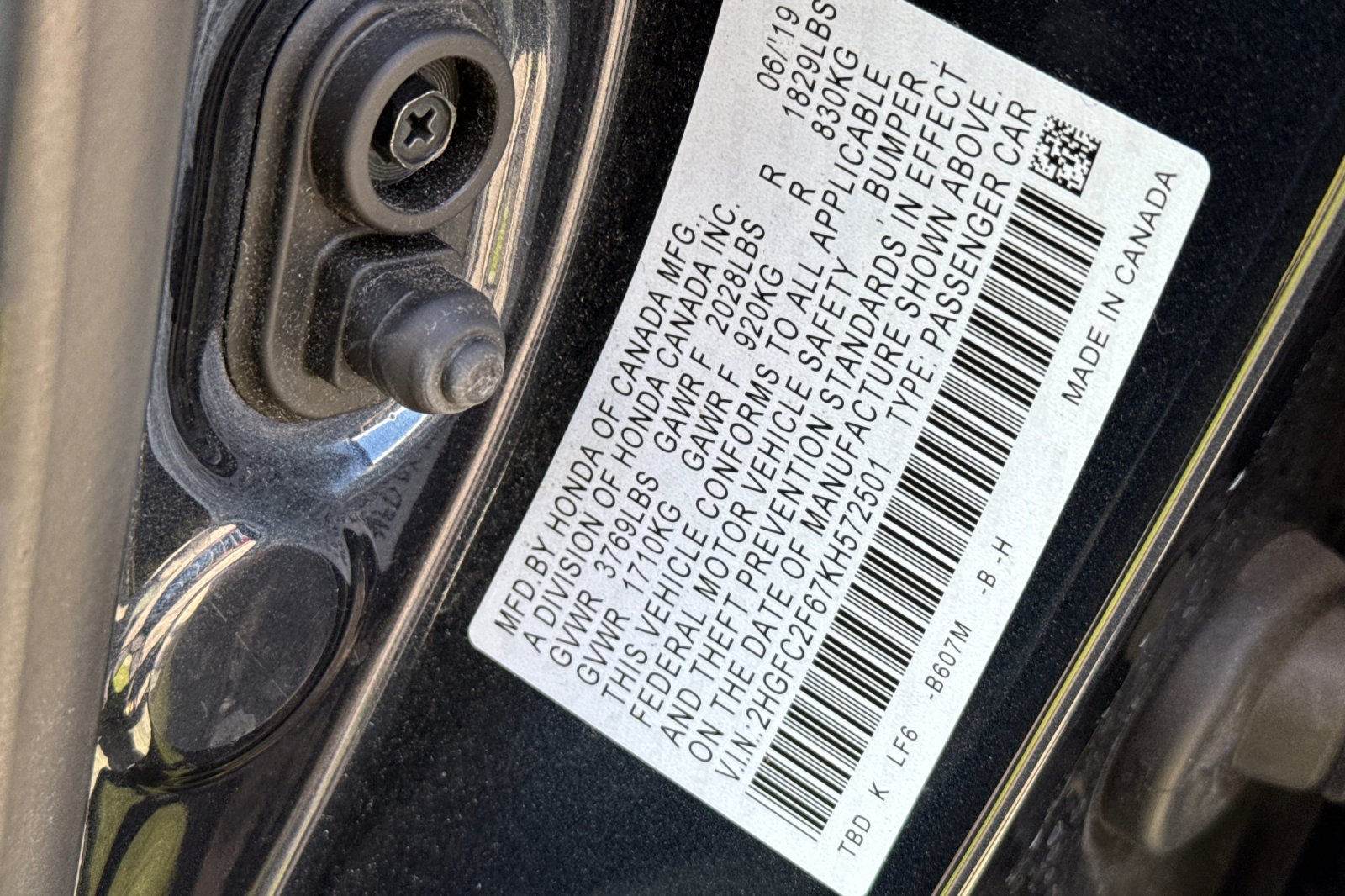 Certified Used 2019 Modern Steel Metallic Honda LX image 12