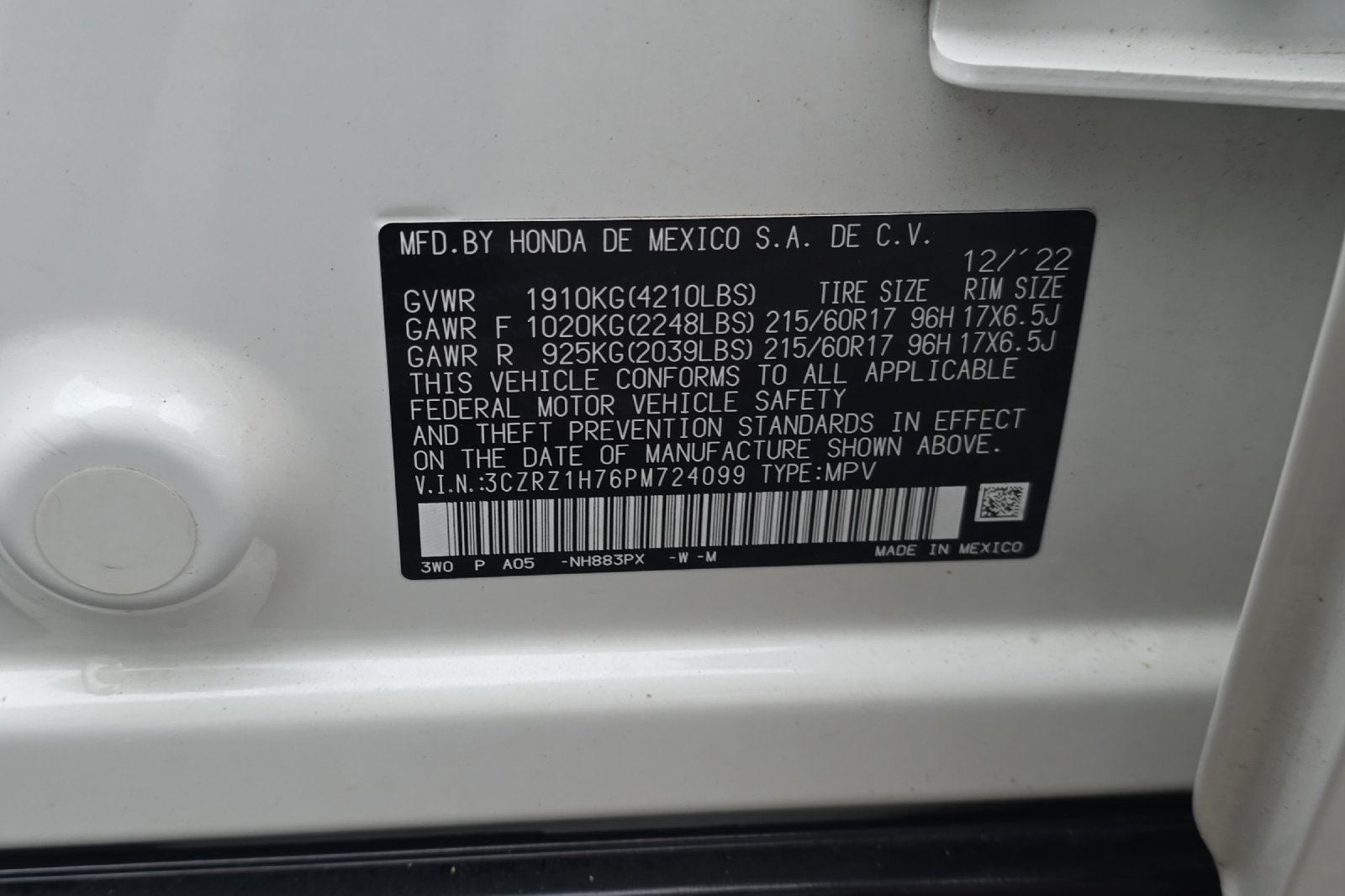 Used 2023 Platinum White Pearl Honda EX-L image 26