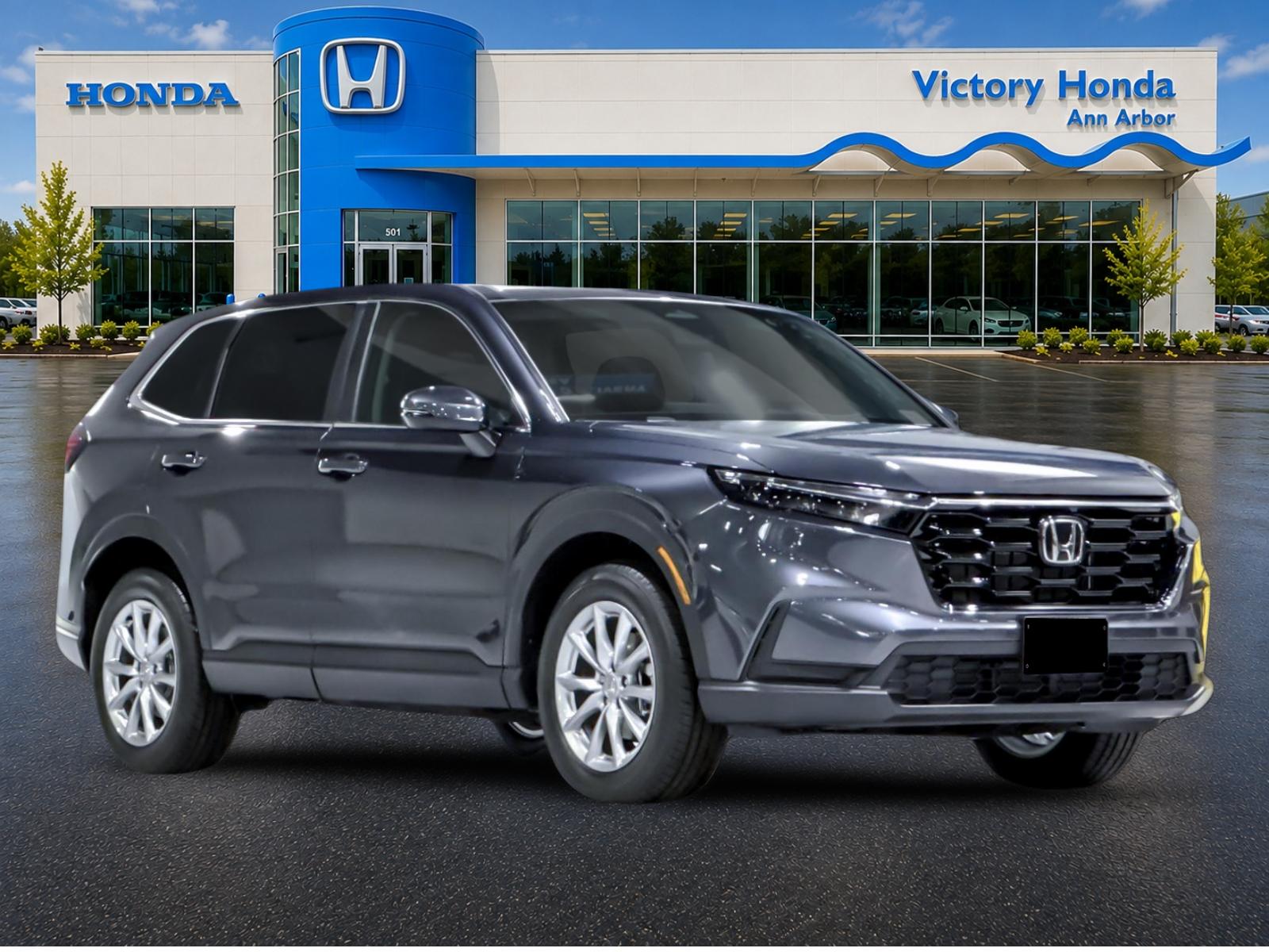 New 2027 Meteorite Gray Metallic Honda EX AWD image 3
