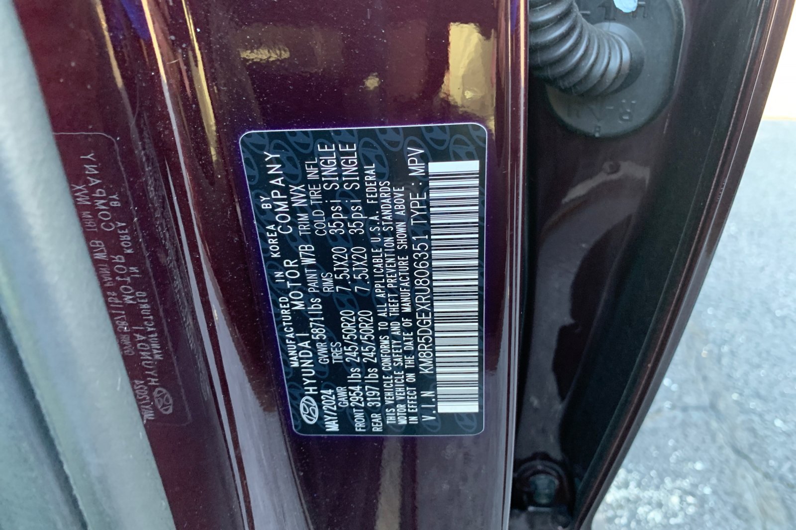 Used 2024 Red Hyundai Limited image 9