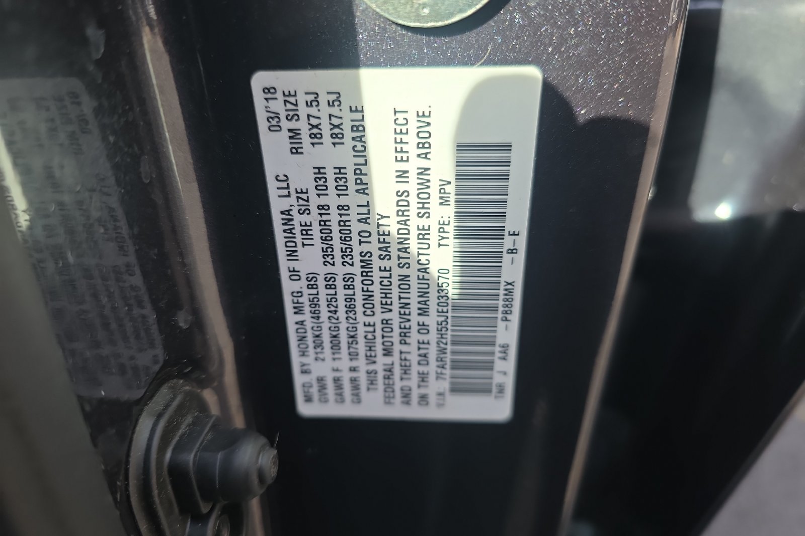 Used 2018 Gunmetal Metallic Honda EX image 25
