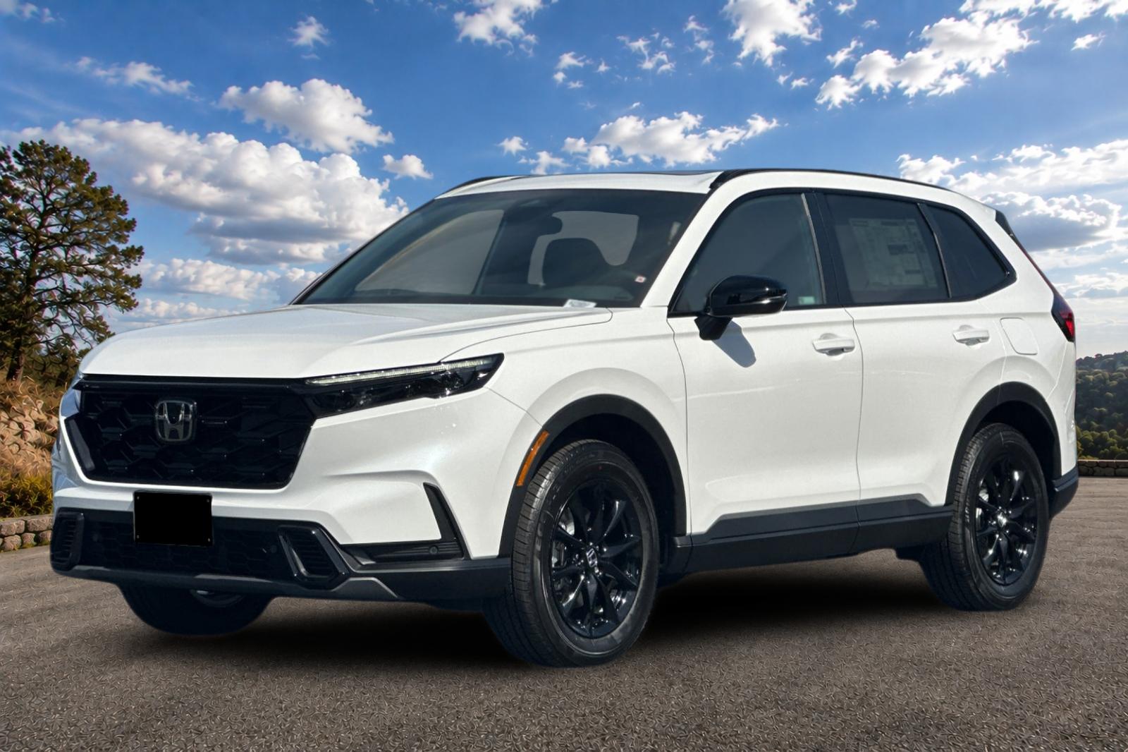 New 2027 Platinum White Pearl Honda Sport-L Hybrid AWD image 8