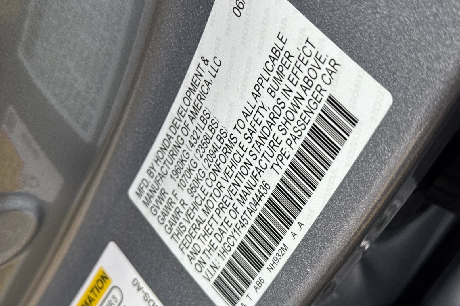 Used 2026 Solar Silver Metallic Honda SE image 12