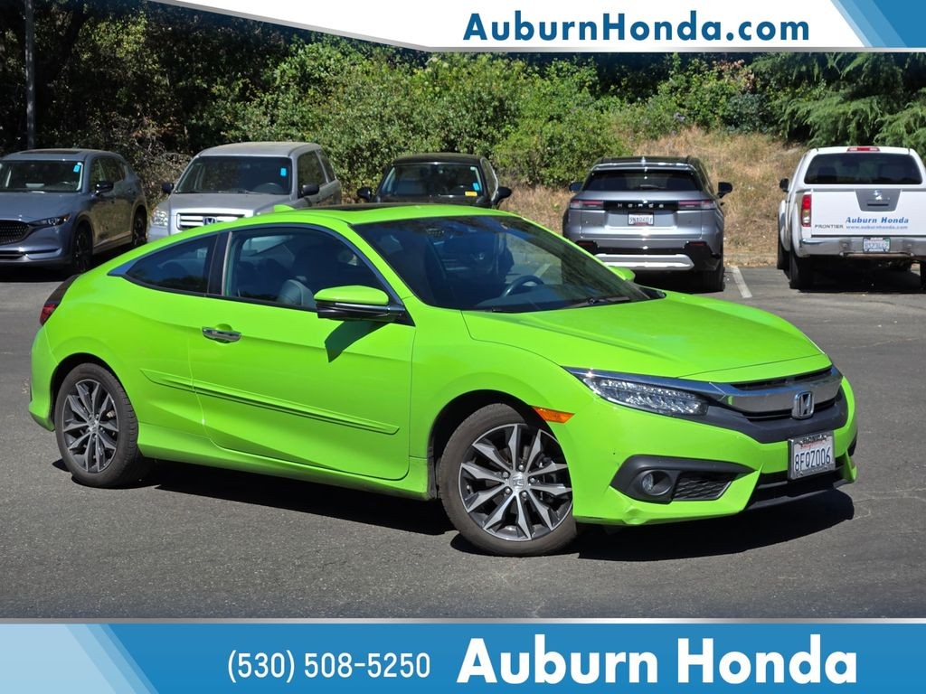 Used 2018 Honda Civic Touring with VIN 2HGFC3B9XJH355657 for sale in Auburn, CA