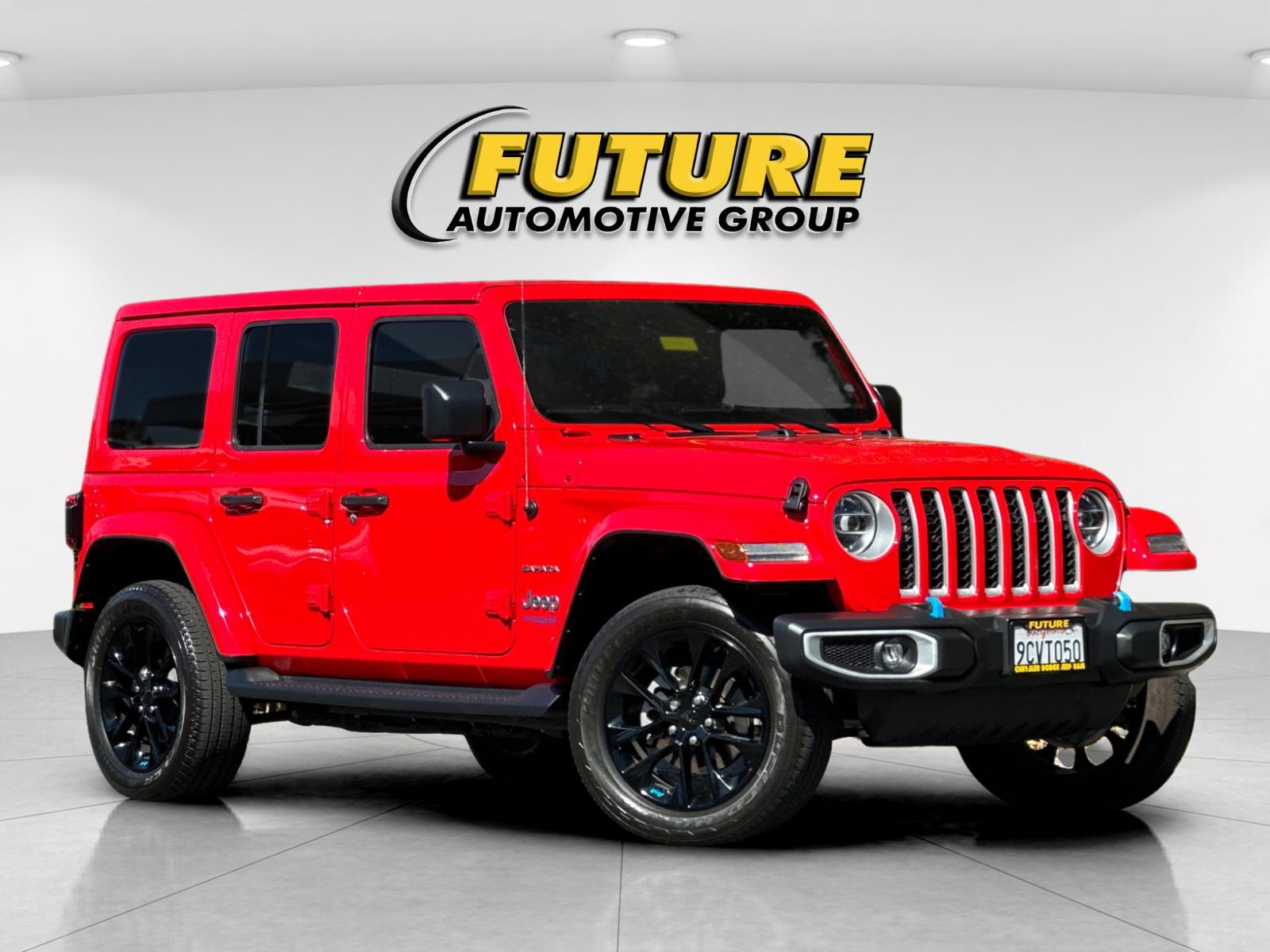 Used 2022 Red Jeep Unlimited Sahara 4xe image 2