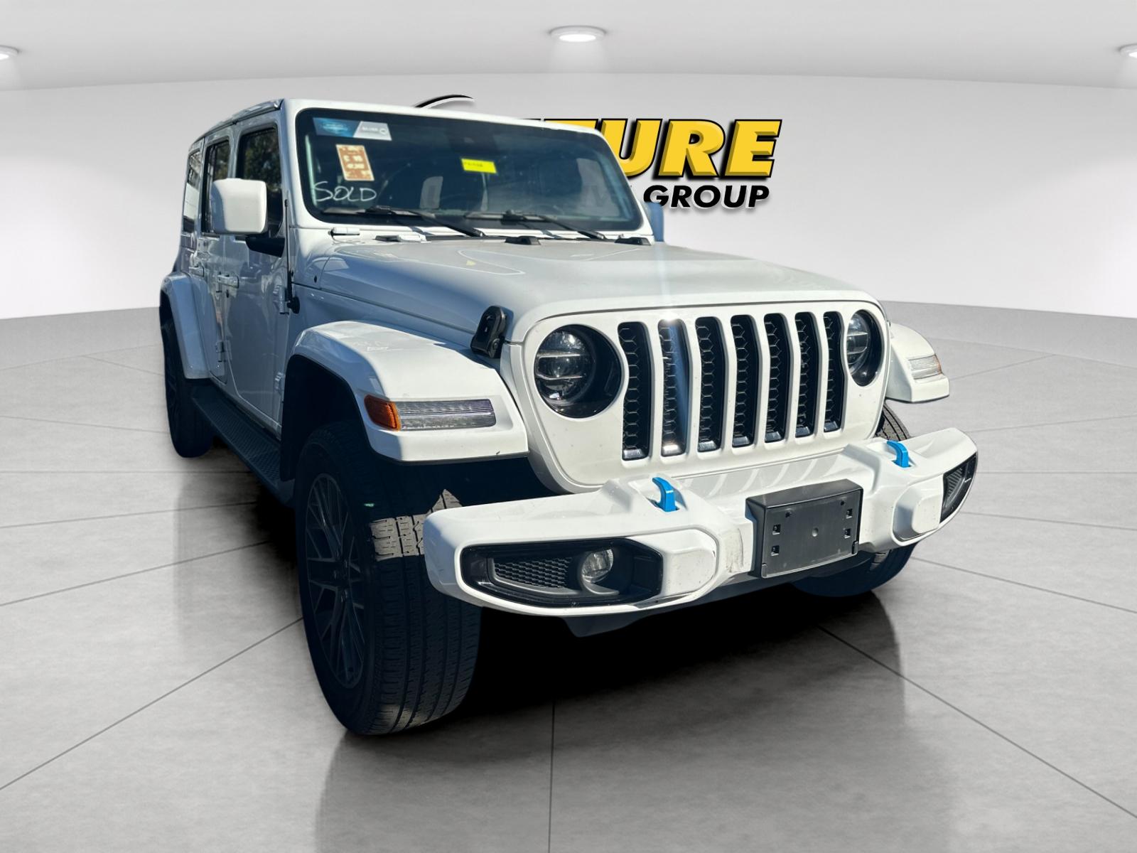 Used 2022 White Jeep Unlimited Sahara 4xe image 2