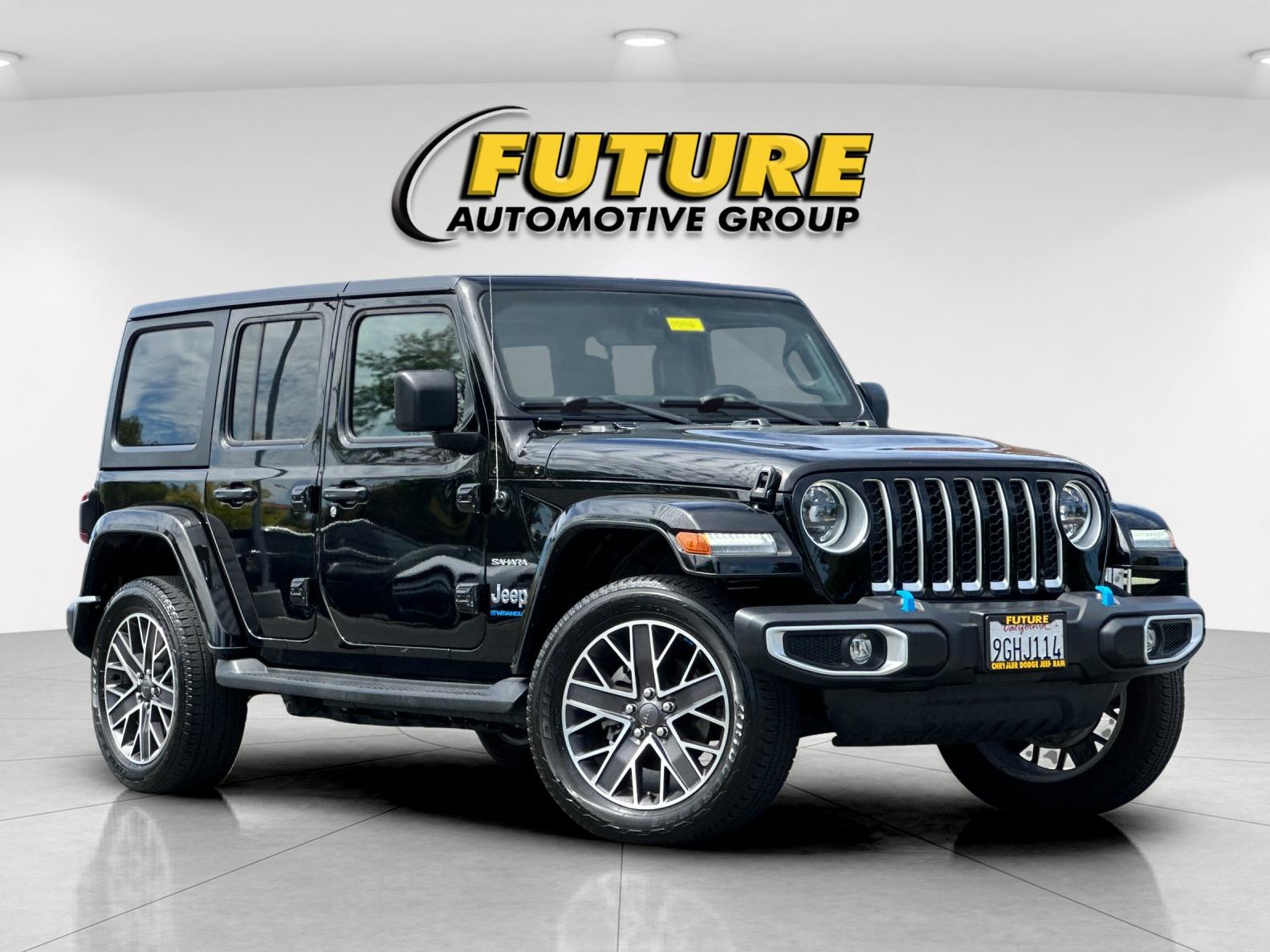 Used 2023 Black Jeep Sahara 4xe image 2