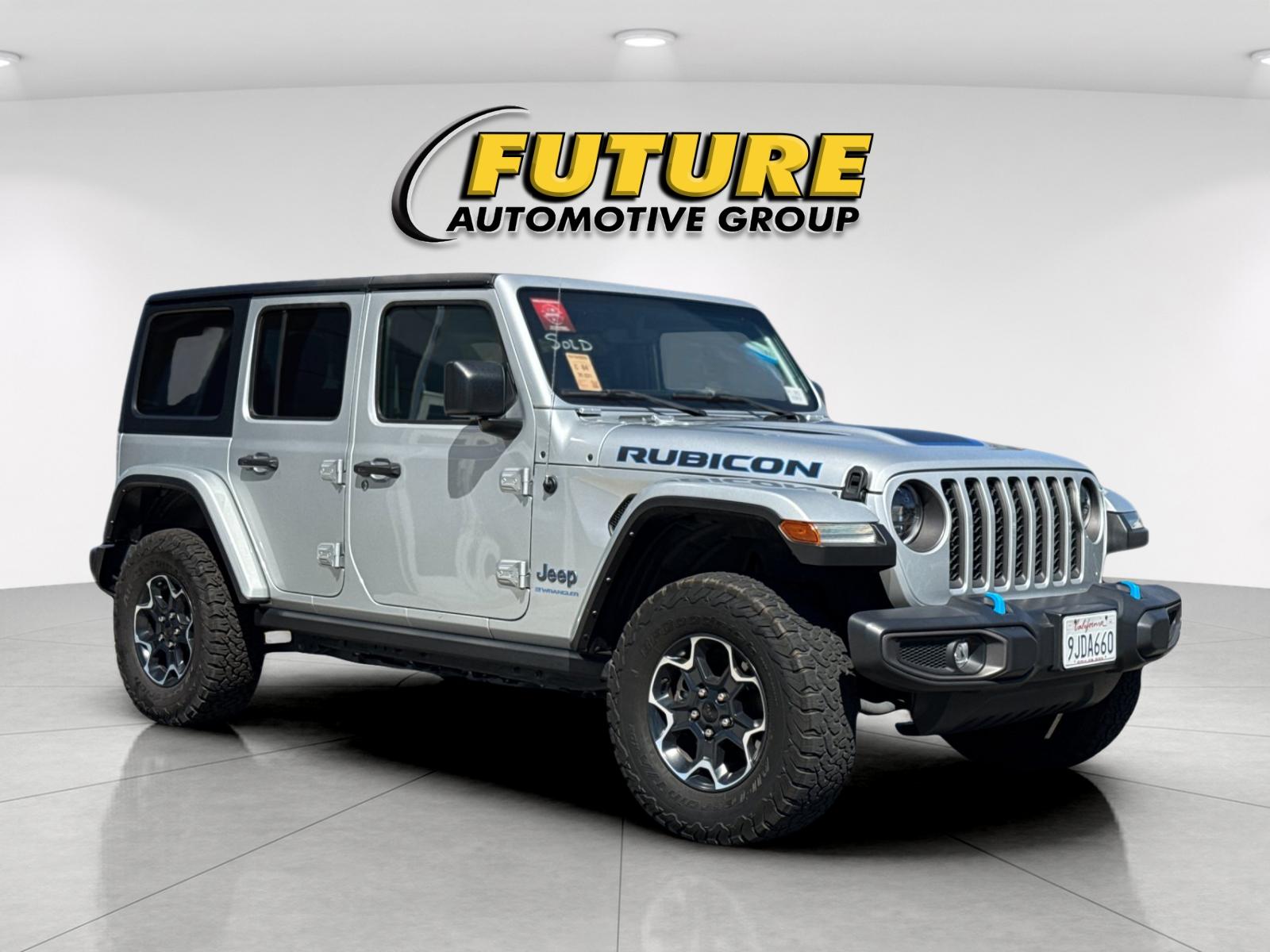 Used 2023 Silver Jeep Rubicon 4xe image 2