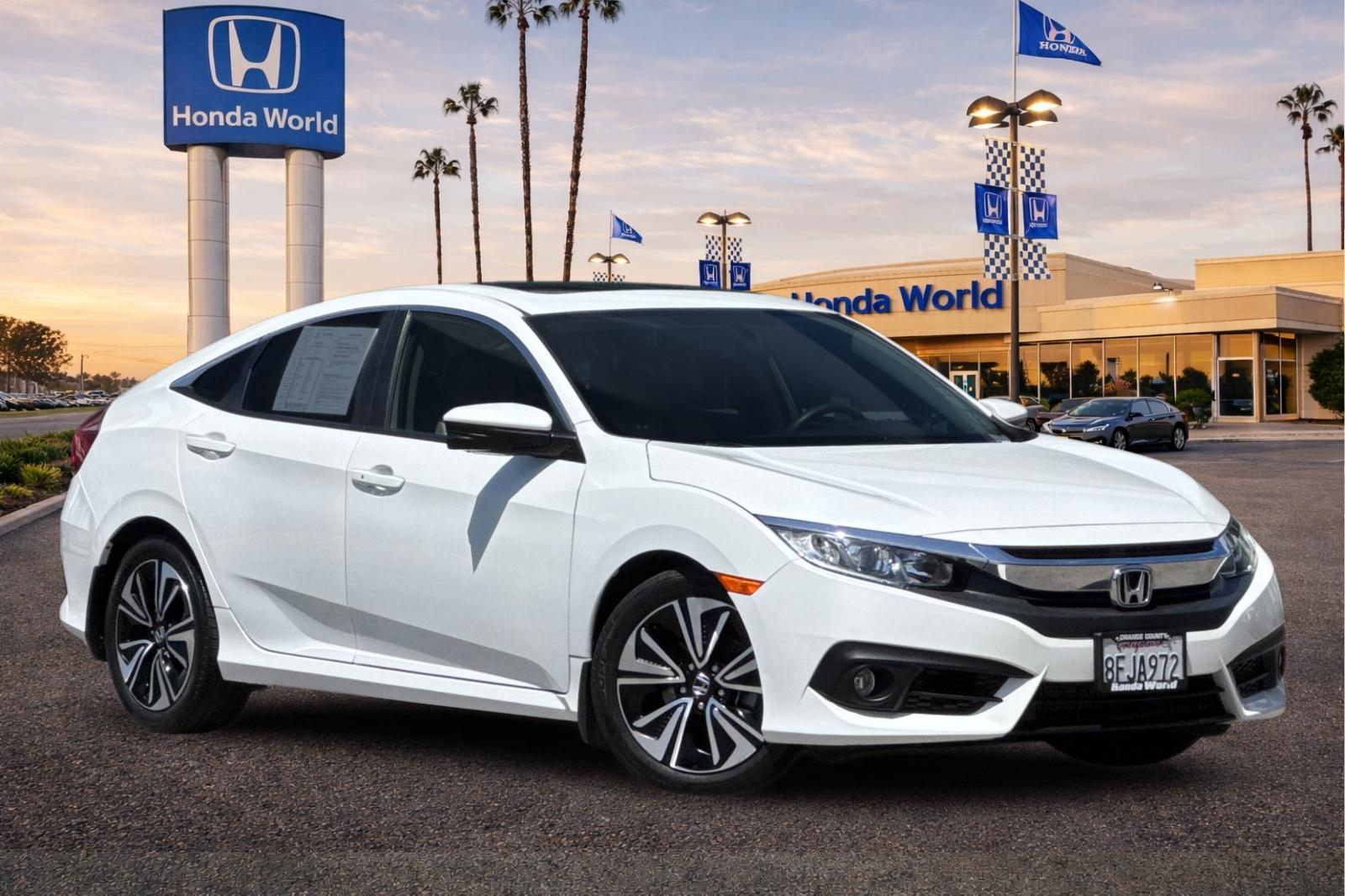 Certified 2018 Honda Civic EX-T with VIN JHMFC1F34JX006867 for sale in Westminster, CA
