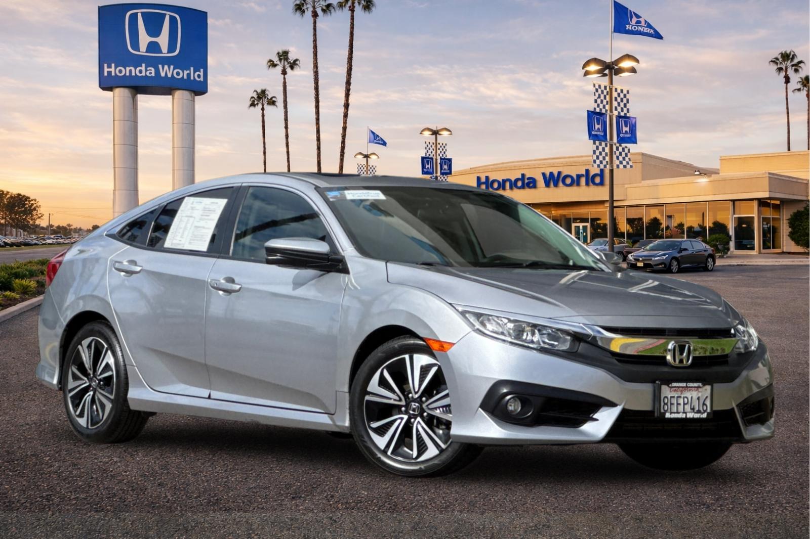 Certified 2018 Honda Civic EX-T with VIN JHMFC1F32JX017527 for sale in Westminster, CA