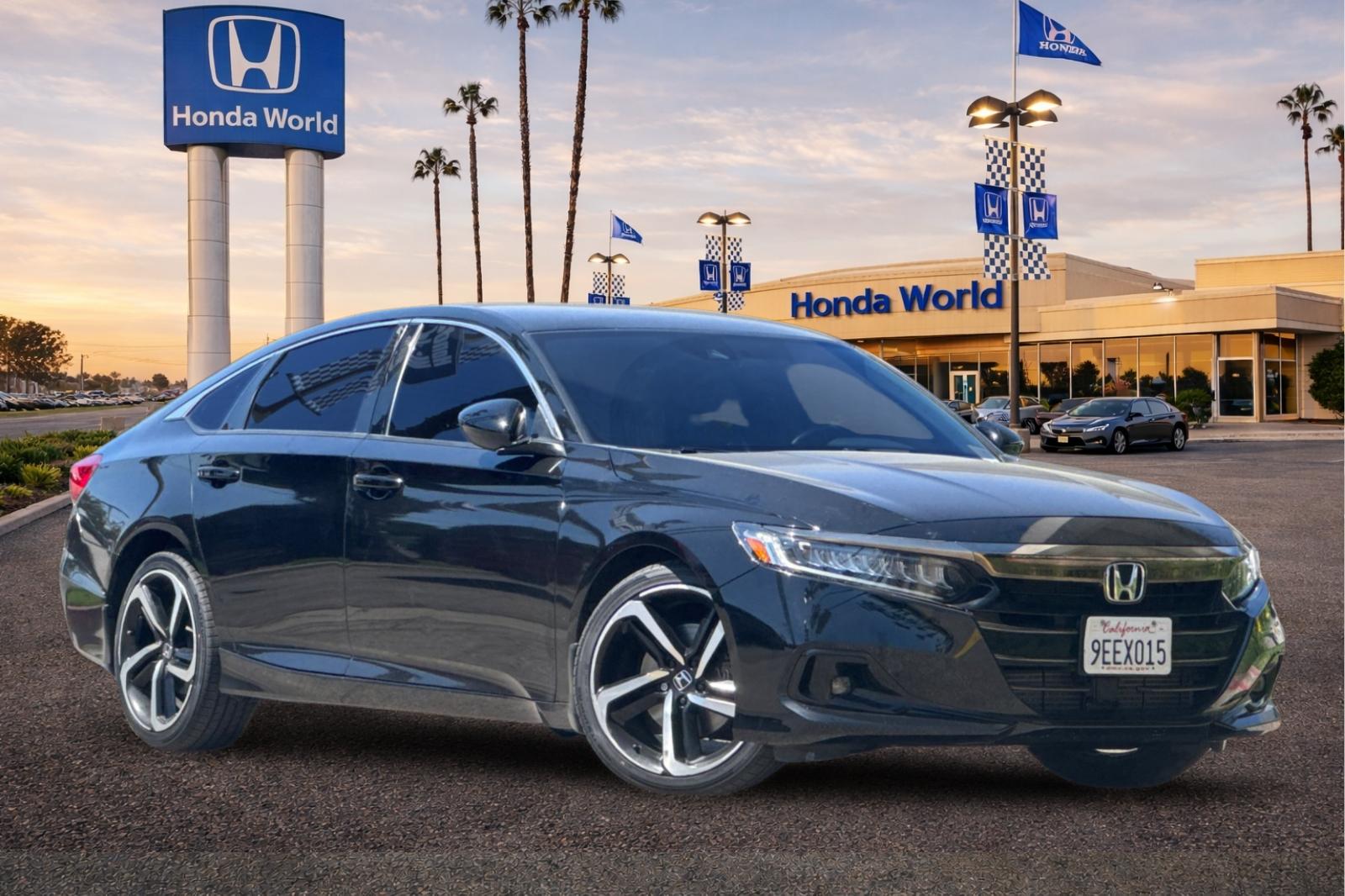 Certified Used 2022 Crystal Black Pearl Honda Sport image 2