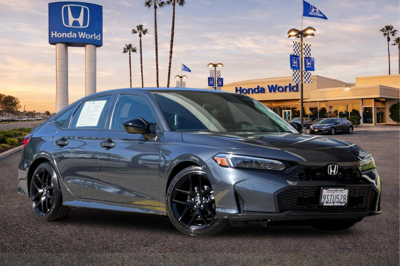 Certified Used 2025 Meteorite Gray Metallic Honda Sport image 2
