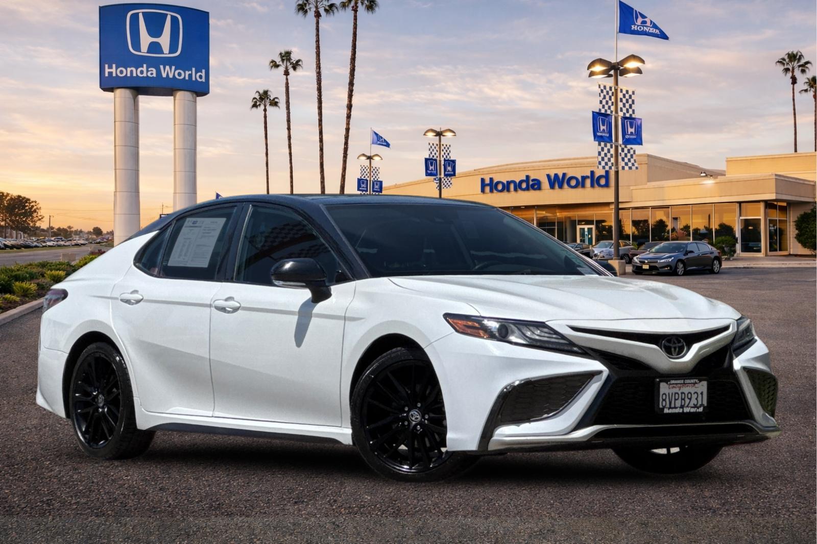 Used 2021 Midnight Black Metallic Toyota XSE image 2