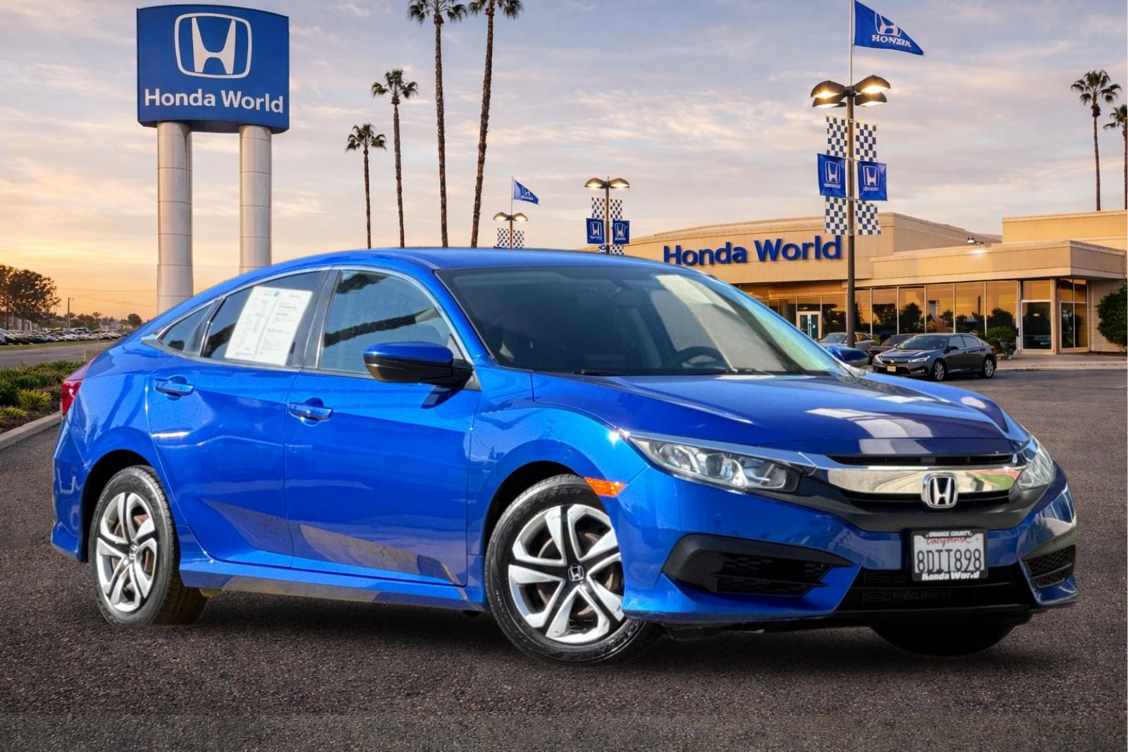 Certified 2018 Honda Civic LX with VIN 2HGFC2F55JH532438 for sale in Westminster, CA