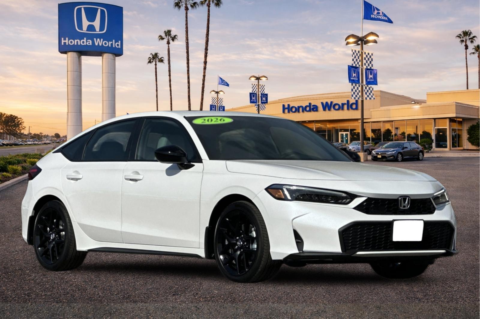 New 2026 Platinum White Pearl Honda Sport image 2