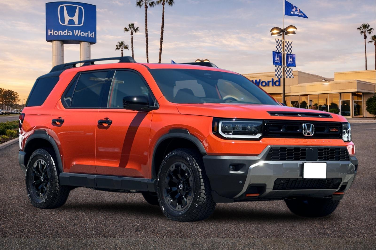 New 2026 Sunset Orange Honda TrailSport Elite image 2
