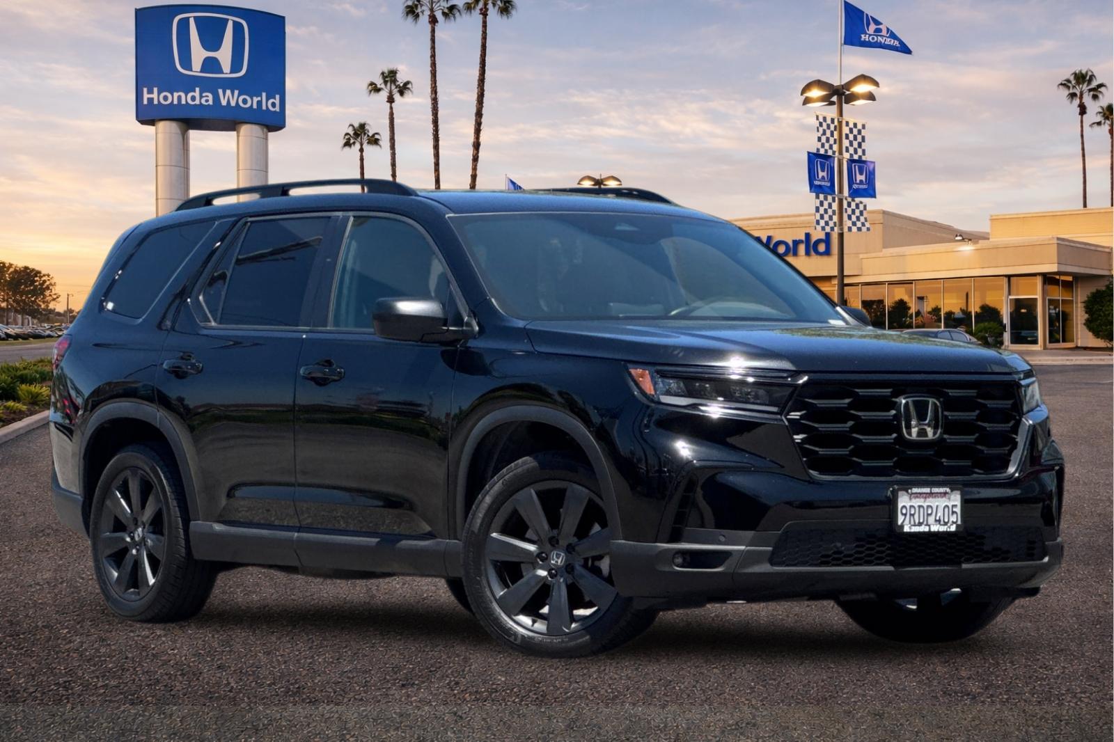 Certified Used 2025 Crystal Black Pearl Honda Sport image 2