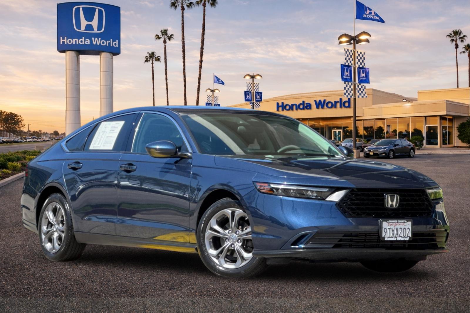 Certified Used 2023 Canyon River Blue Metallic Honda 1.5T EX image 2
