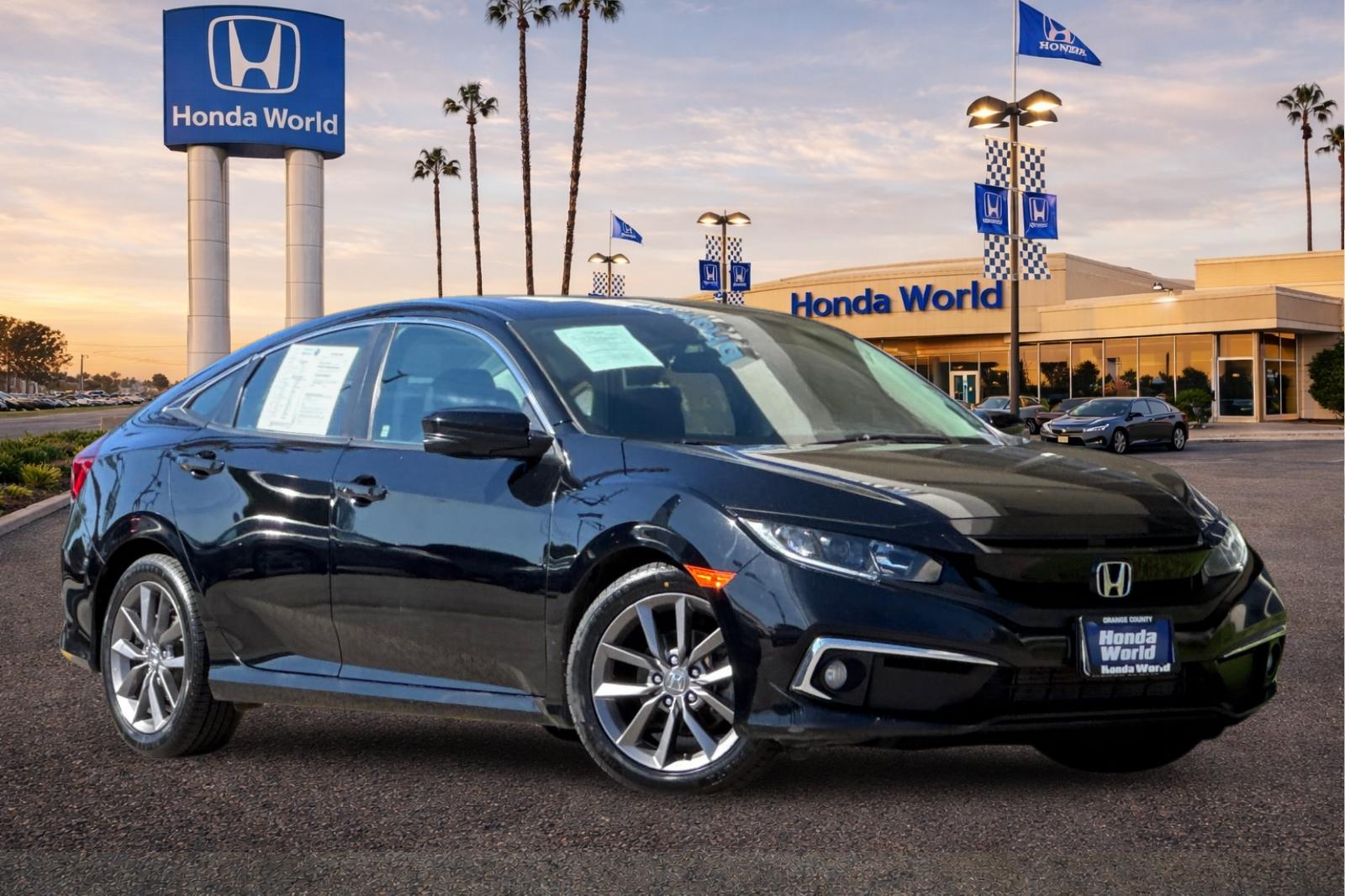 Certified 2021 Honda Civic EX with VIN 19XFC1F33ME204023 for sale in Westminster, CA