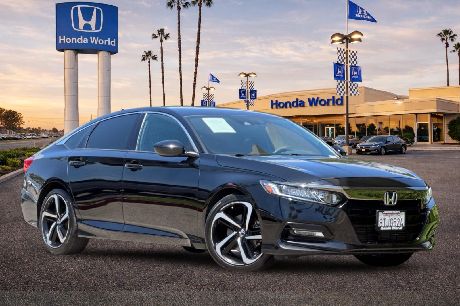 Certified Used 2020 Crystal Black Pearl Honda Sport image 2