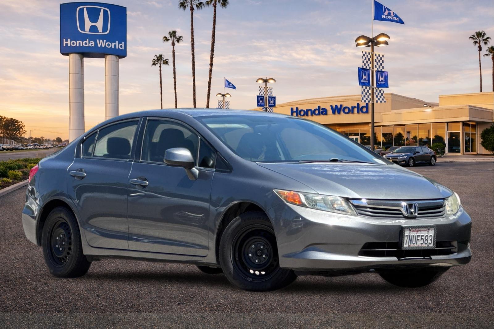 Certified 2012 Honda Civic LX with VIN 19XFB2F51CE361574 for sale in Westminster, CA