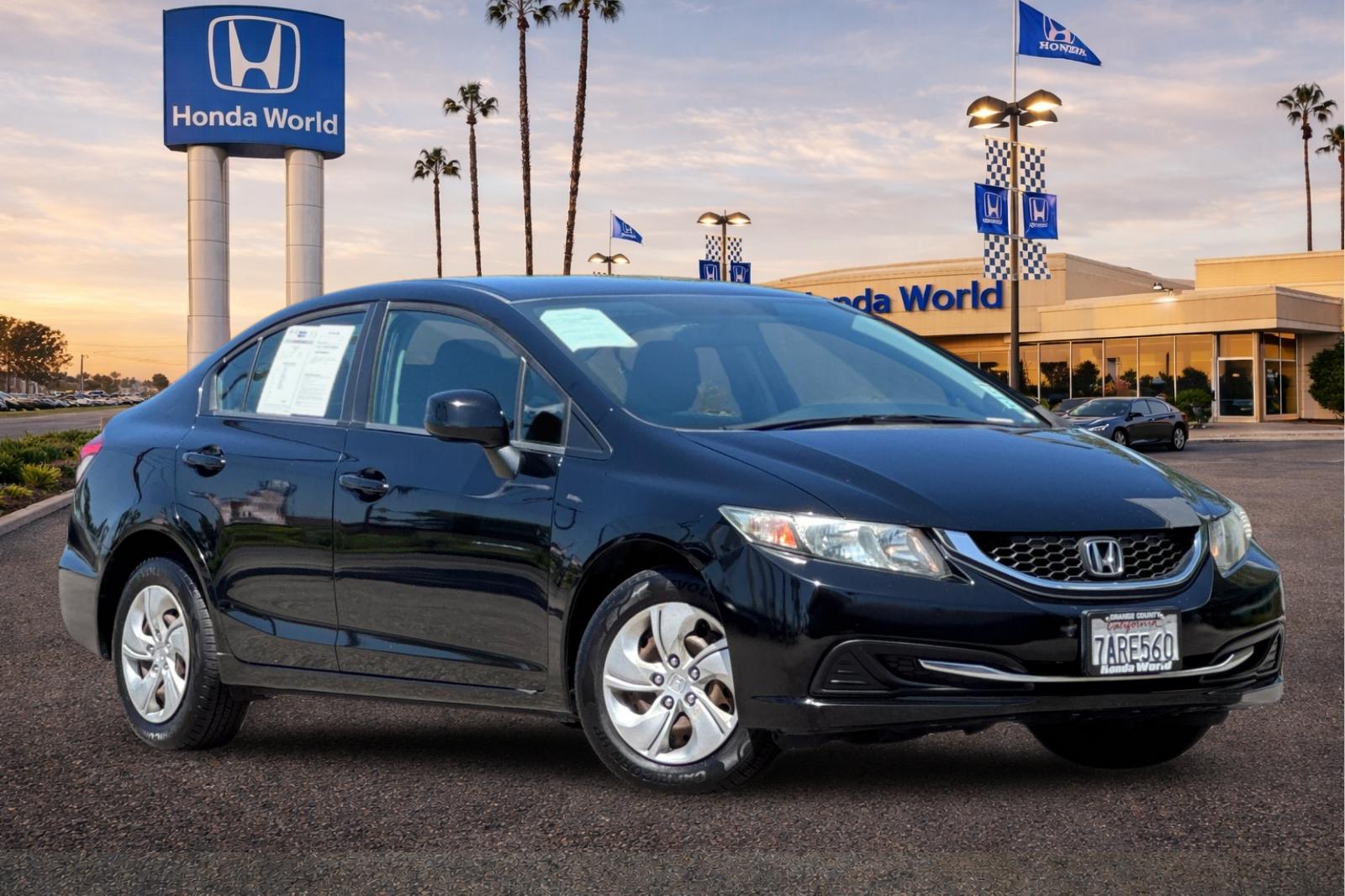 Used 2013 Crystal Black Pearl Honda LX image 2