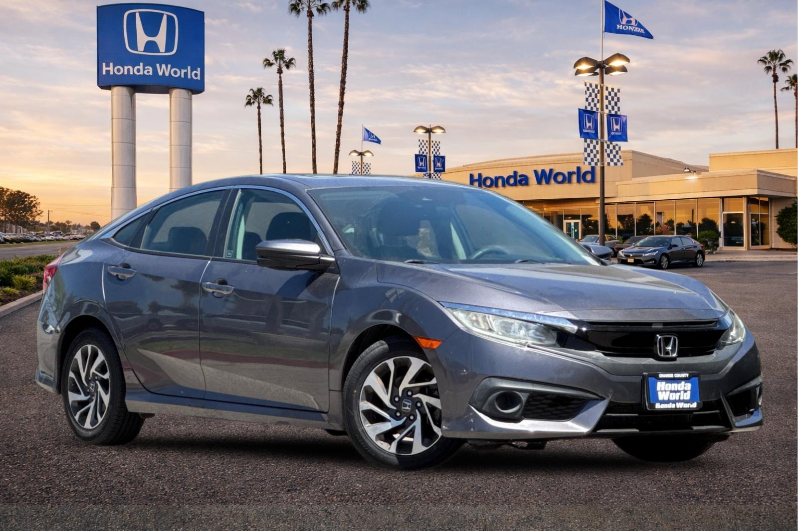 Certified 2018 Honda Civic EX with VIN 2HGFC2F86JH518509 for sale in Westminster, CA