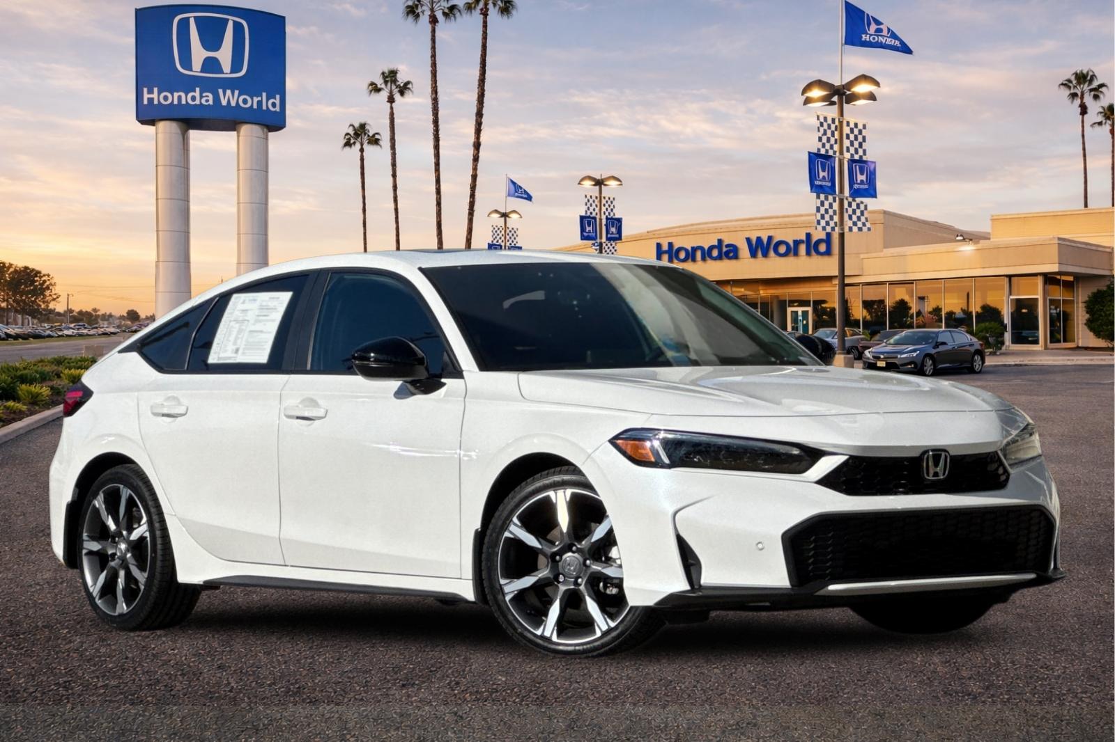 Certified Used 2025 Platinum White Pearl Honda Sport Touring Hybrid image 2
