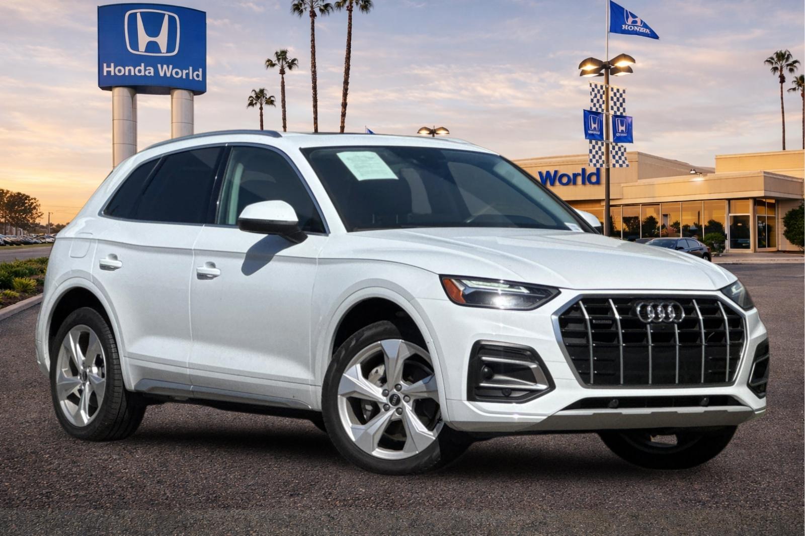 Used 2021 Glacier White Audi 45 Premium Plus image 2