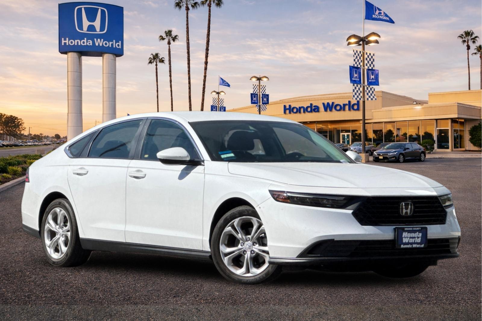 Certified Used 2023 Platinum White Pearl Honda LX image 2