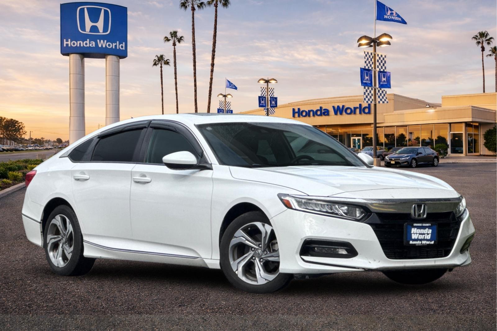 Certified Used 2019 Platinum White Pearl Honda EX image 2
