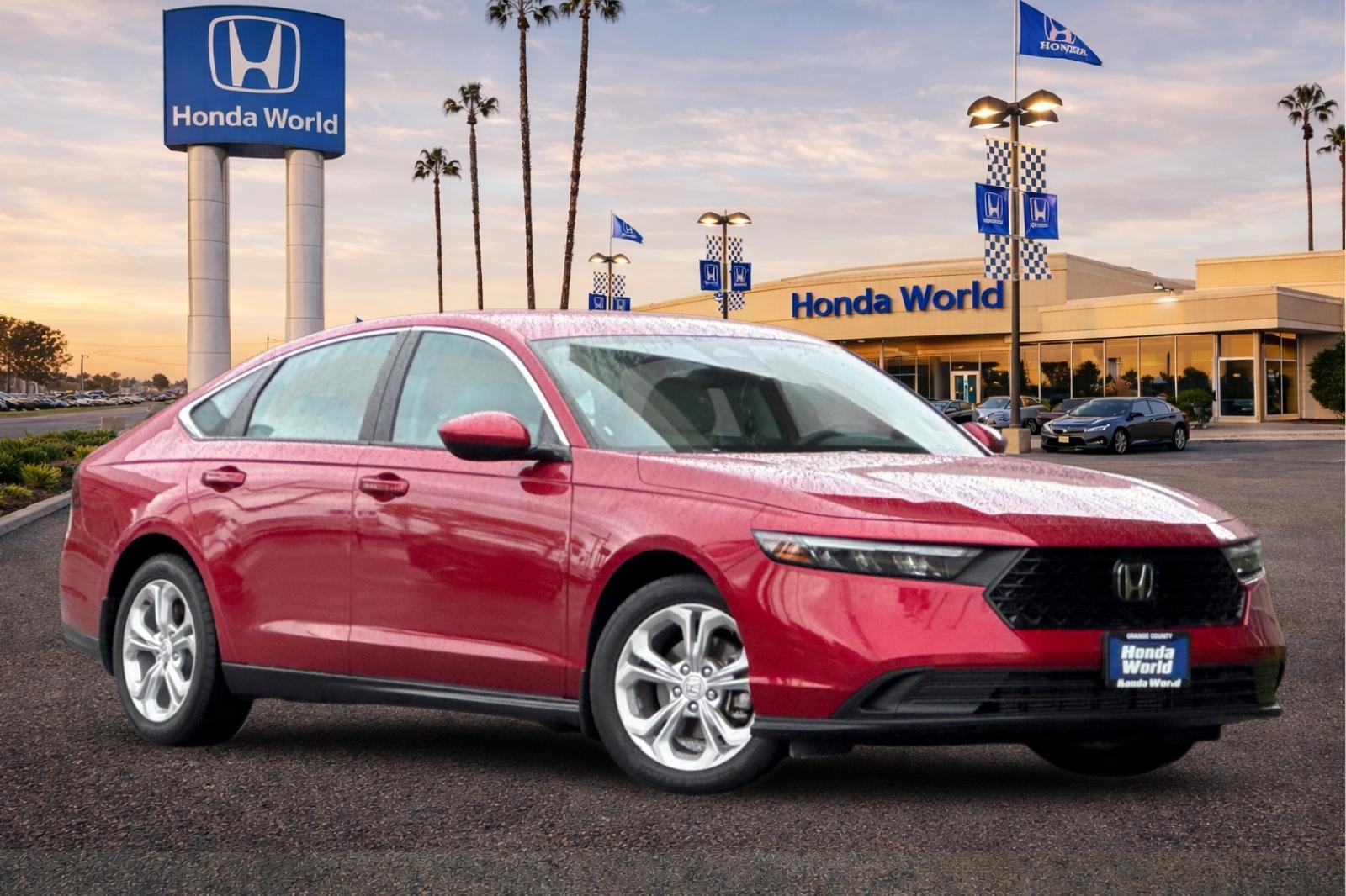 Certified Used 2023 Radiant Red Metallic Honda LX image 2