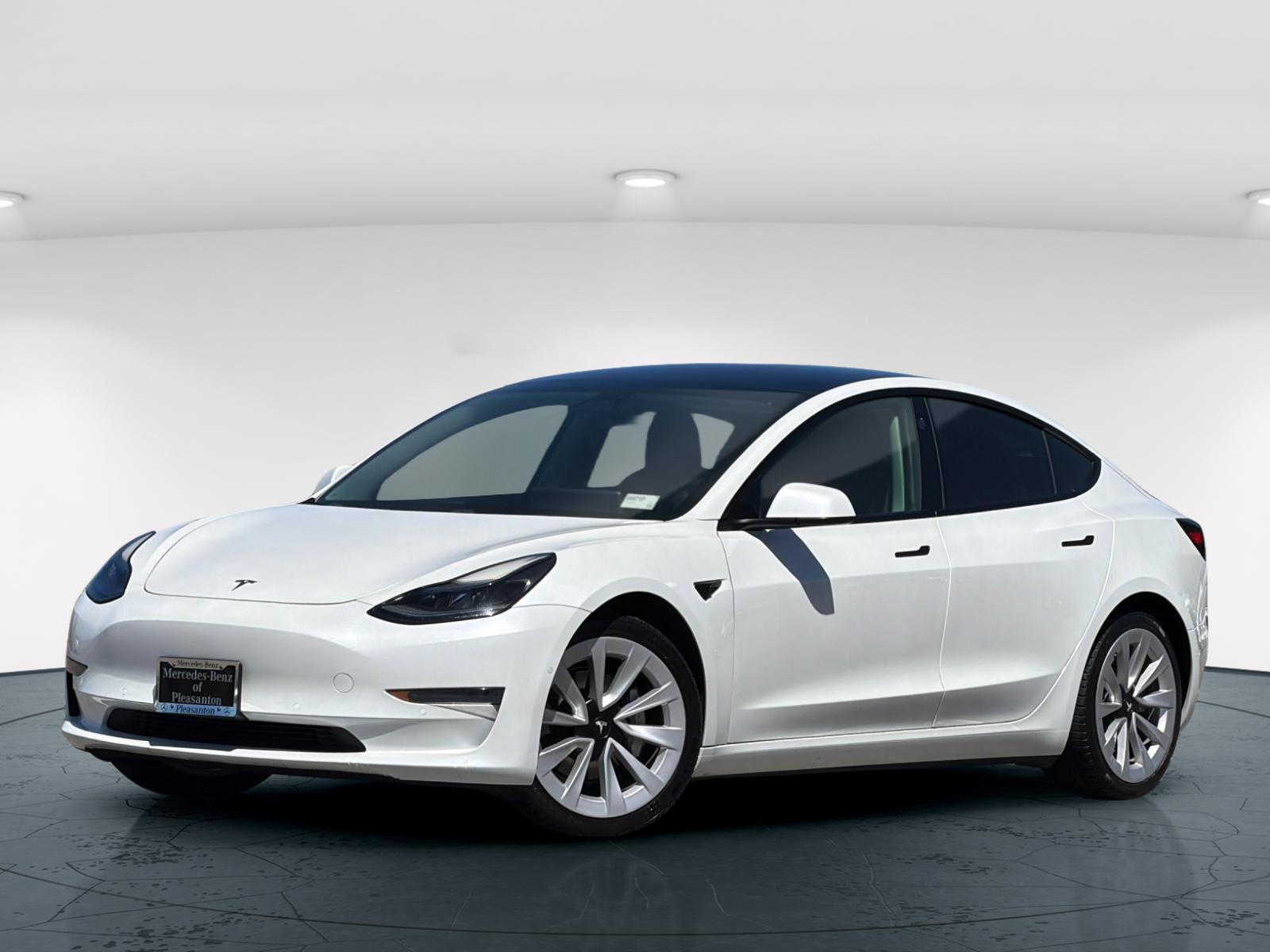 Used 2021 Tesla Model 3 Base with VIN 5YJ3E1EA5MF077170 for sale in Pleasanton, CA