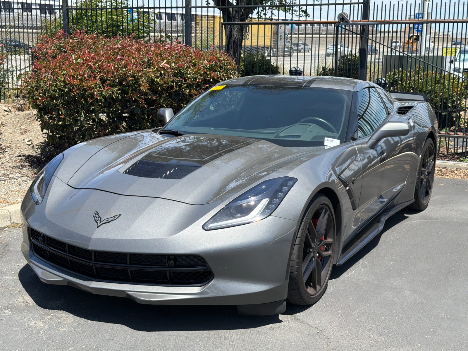 Used 2016 Gray Metallic Chevrolet Stingray Z51 2D Coupe image 2