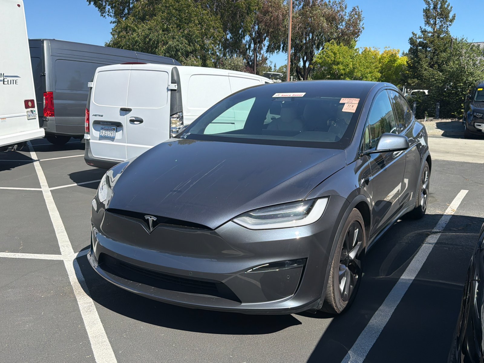Used 2023 Stealth Gray Tesla Plaid 4D Sport Utility image 2