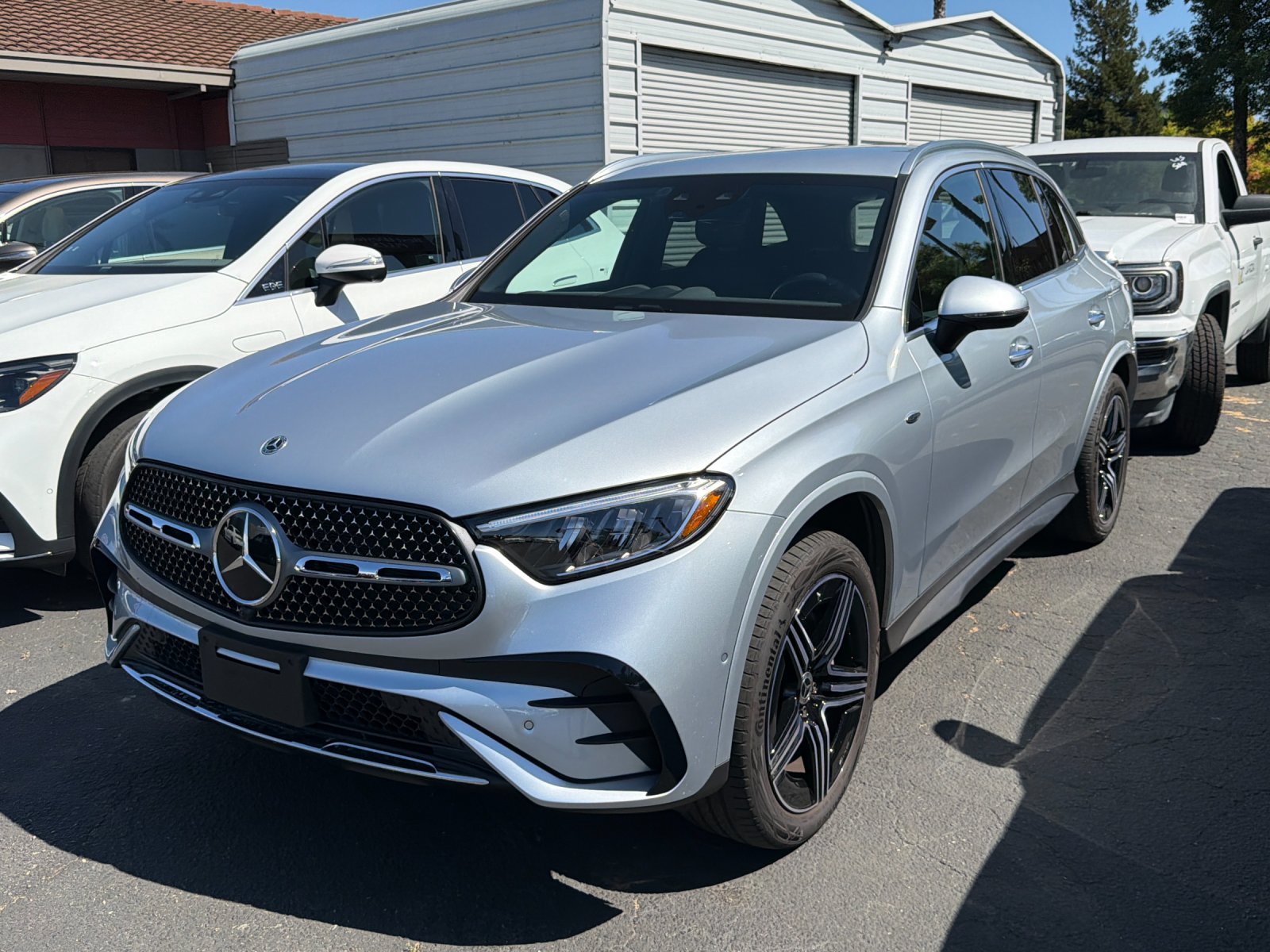Certified Used 2025 Cirrus Silver Metallic Mercedes-Benz GLC 350e 4D Sport Utility 4MATIC® image 2