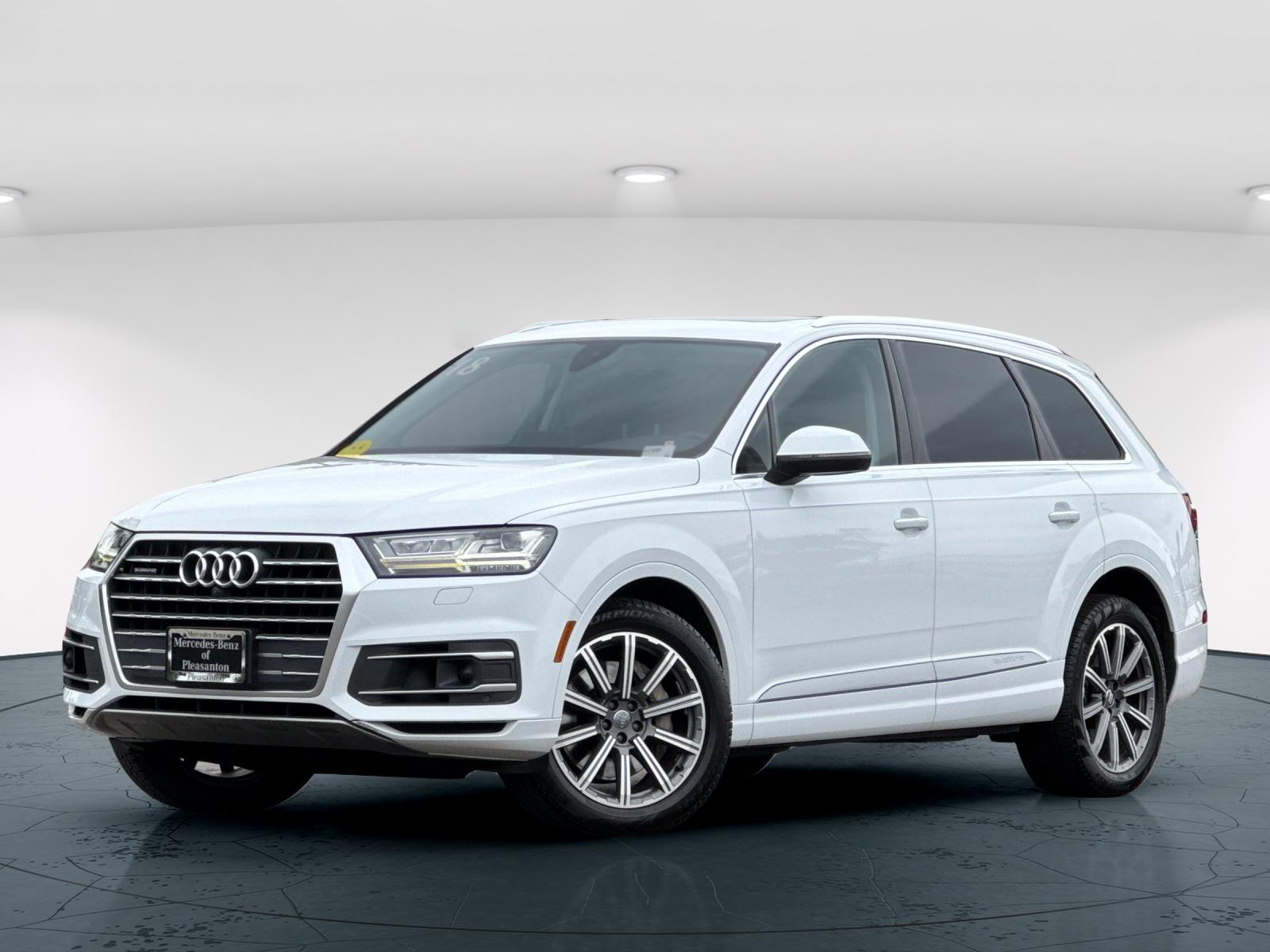 Used 2018 Audi Q7 Premium Plus with VIN WA1LAAF70JD015266 for sale in Pleasanton, CA