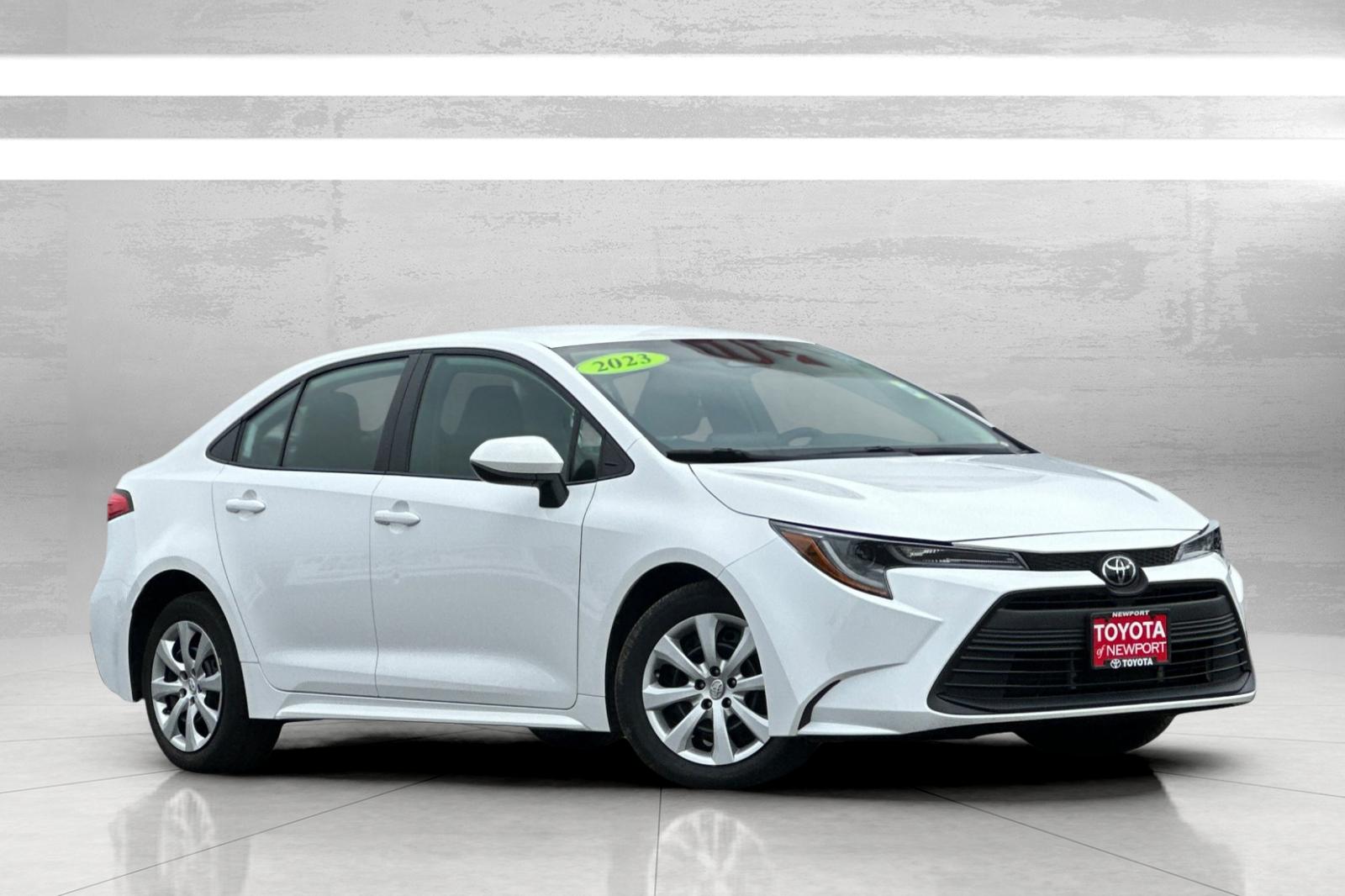 Used 2023 White Toyota LE image 2