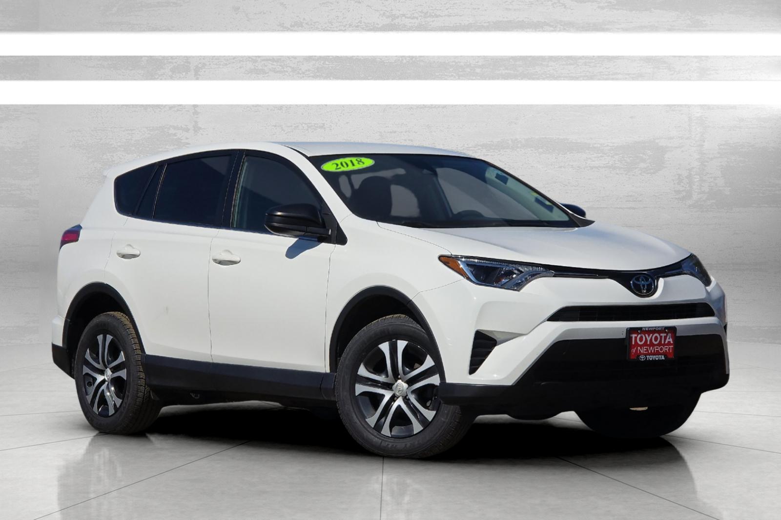 Used 2018 White Toyota LE image 2