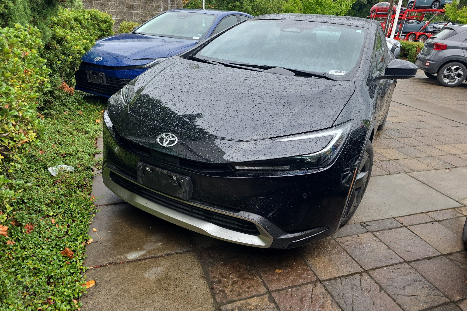 Used 2023 Midnight Black Metallic Toyota SE image 2
