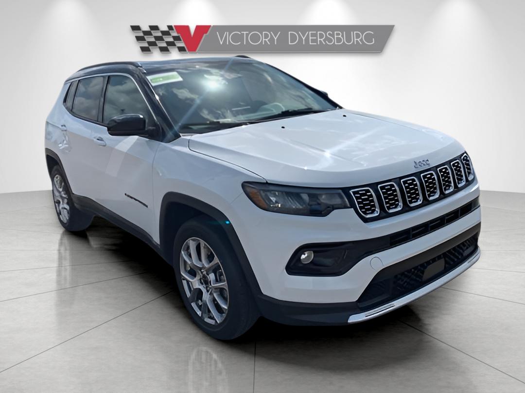 Used 2025 Bright White Clearcoat Jeep Limited image 2