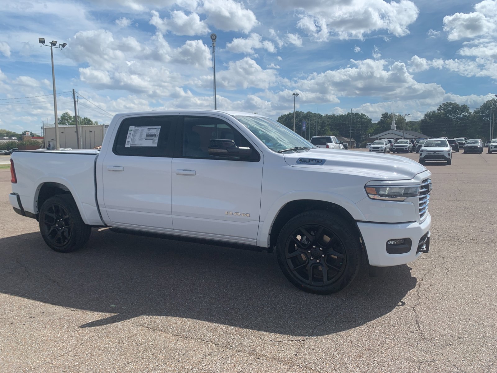 New 2027 Bright White Clear-Coat Exterior Paint RAM Laramie image 2